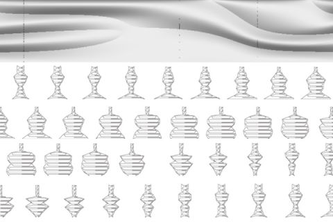 double curved surfaces produce skin space or "Haut-Raum"