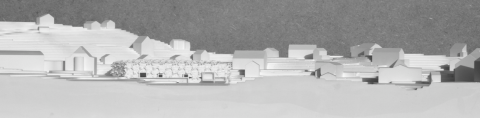 St. Cergues physical model - side elevation